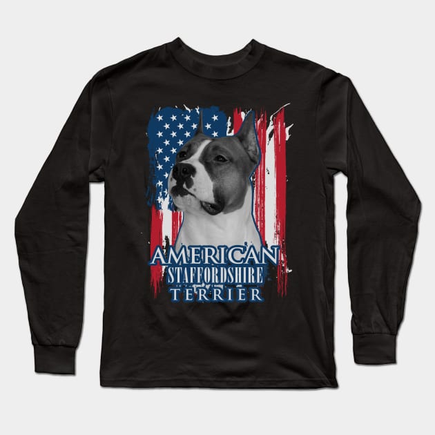 American Staffordshire Terrier - Amstaff Long Sleeve T-Shirt by Nartissima